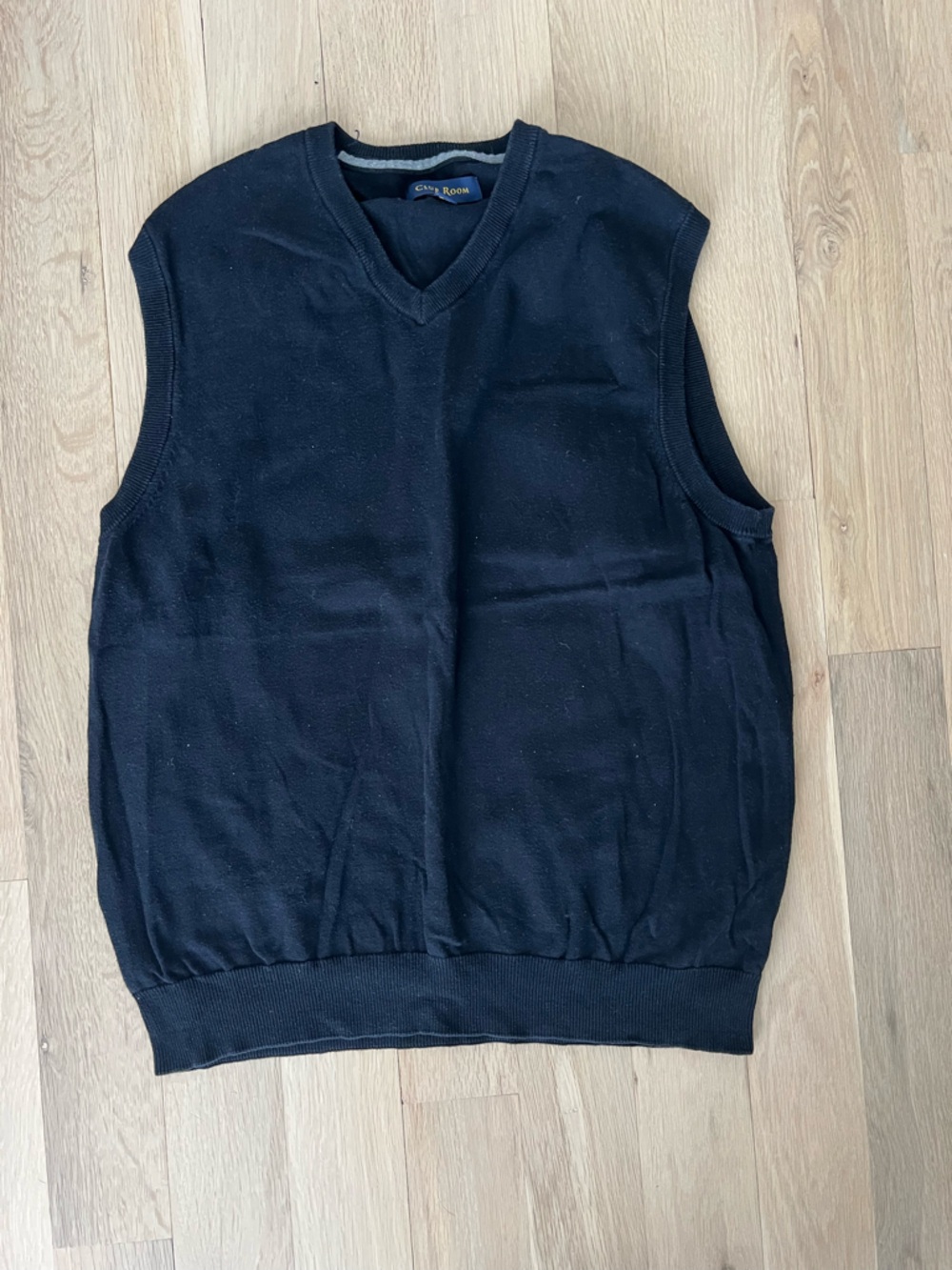 Vintage Club Room Men's Black V-Neck Sweater Vest